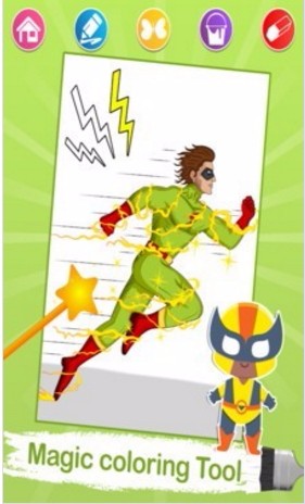 超级英雄填色官方版截图3